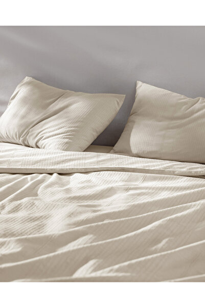 Madame Coco Σετ Παπλωματοθήκης Rosalie Beige Μονό 100% Βαμβακερό Dobby