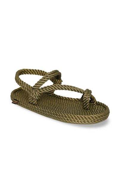 Nomadic Republic Γυναικεία σανδάλια από σχοινί Hawaii Rubber Sole Khaki
