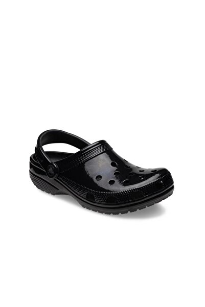 Crocs Papuci pentru femei Classic High Shine Clog - Negru