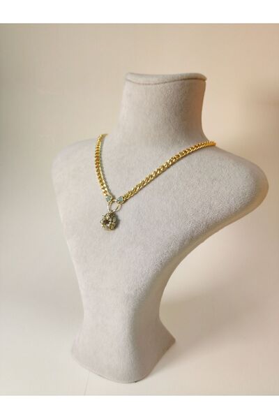 Genel Markalar Kadife Kumaş Eğimli Boyun Mankeni takı standı