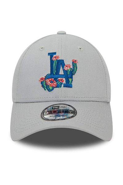 NEW ERA Los Angeles Dodgers 9Forty Grey Hat - Flower Icon