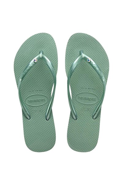 Havaianas Slim Crystal SW II Clay Light Green Women's Slippers