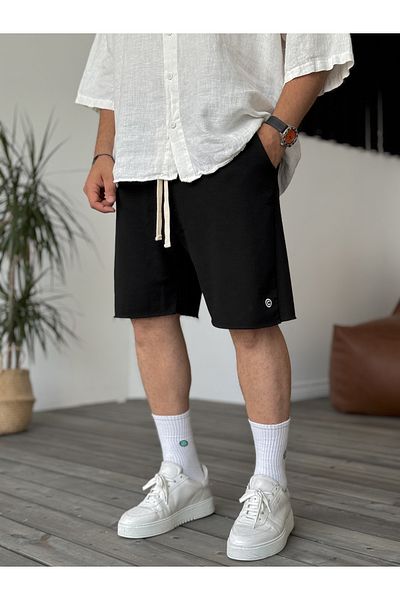 BYBASICMAN Pantaloni scurți negri C-1287