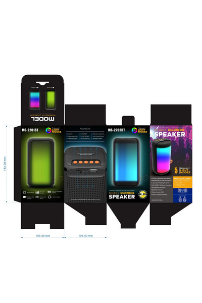 CLS NEWFACE MS-2203BT RGB KABLOSUZ HOPARLÖR
