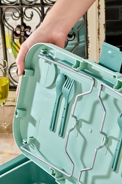 MHK Collection Folding Picnic Set |   Silicone Basket with Table 24 Lt Camping Bag
