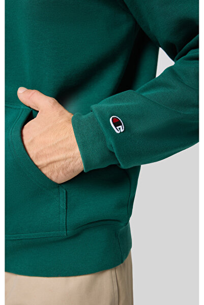 Champion Script Shop Hooded Sweatshirt Yeşil Erkek Kapüşonlu Sweatshirt-220253-GS502