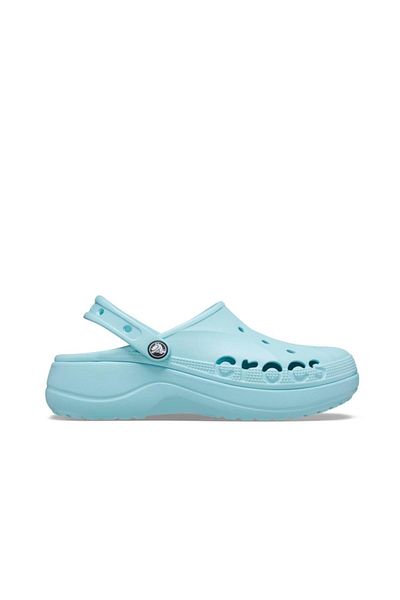 Crocs Baya Platform Clog Women's Slippers - Water Green