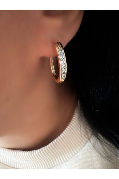 ACAR TAKI Rose Colored Xuping Juicy Oval Earrings - Acr1021