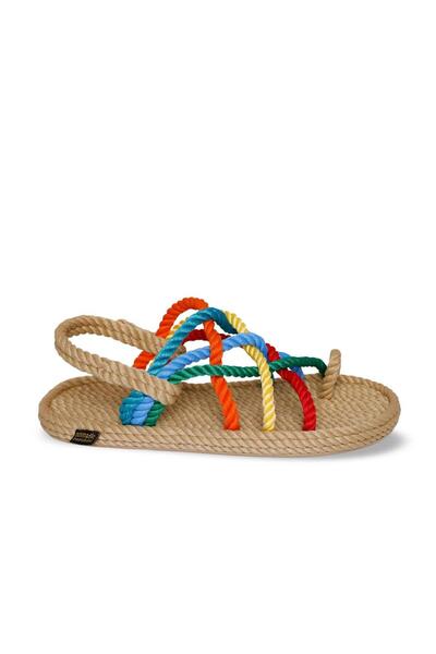 Nomadic Republic Women's Sandals - Nomadic, Rubber Sole and Rainbow Detail