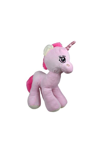 muzipstore Unicorn Boynuzlu At Pembe 45Cm