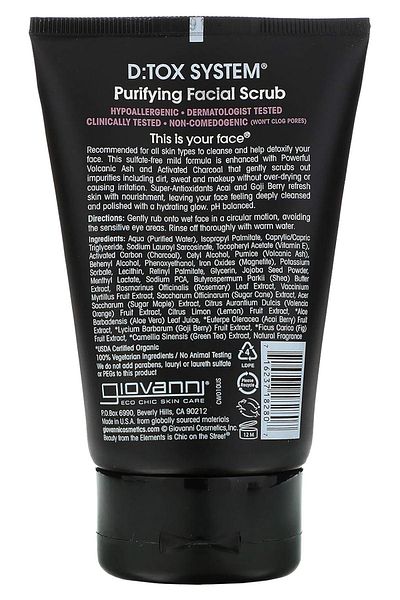 Giovanni D:Tox System Purifying Facial Scrub 113Gr