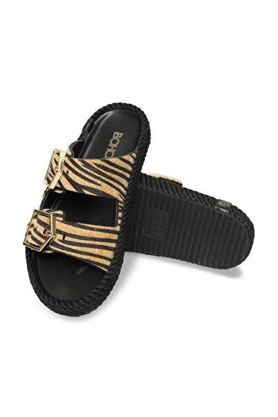 Bohonomad Παντόφλες Sydney με σχέδιο Zebra