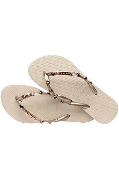 Havaianas Beige Slim Luxury Slippers