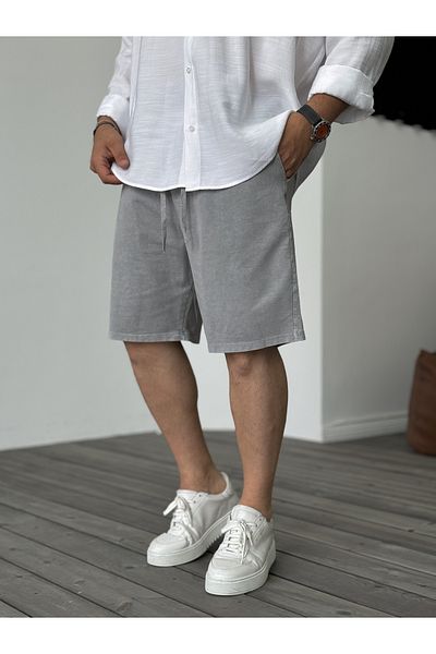 BYBASICMAN Gray Wash Basic Shorts Df-2041