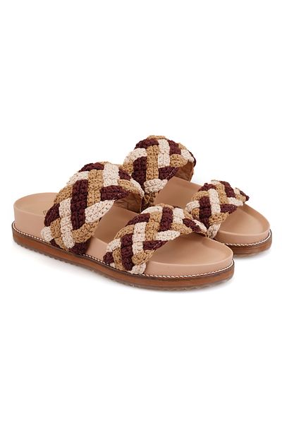 Desa Women's Multicolored Braided Slippers