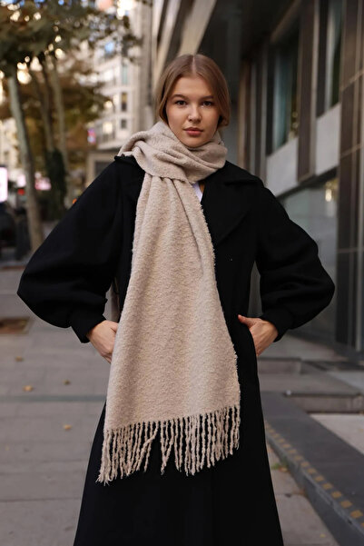 REMSA Φουλάρι 40x210 cm 1257 Model Mink Tassel Boucle