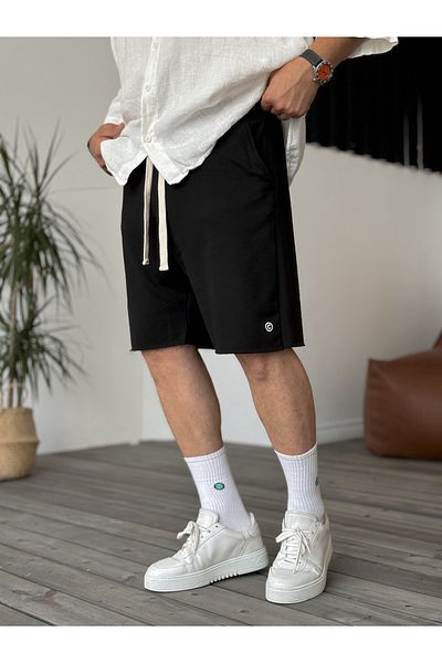 BYBASICMAN Pantaloni scurți negri C-1287