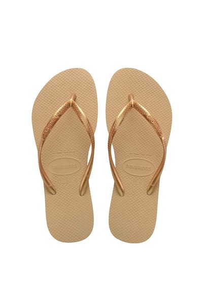 Havaianas Papuci subțiri aurii