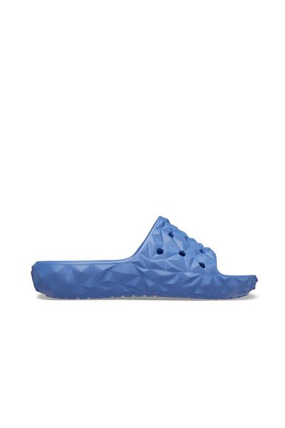 Crocs Papuci de damă Classic Geometric Slide V2 - Albastru