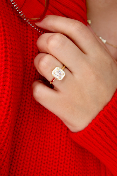 Silveranka 925 Ayar Gümüş Baget Yüzük