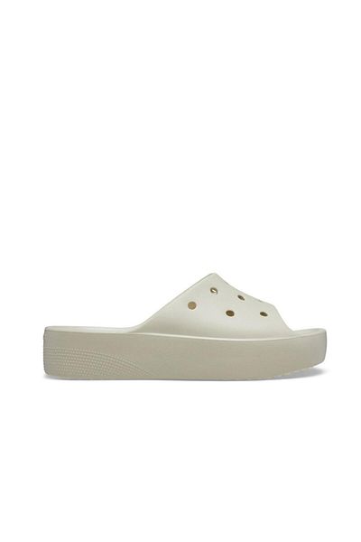 Crocs Classic Platform Slide Kadın Terlik - Ekru