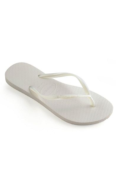 Havaianas White Slim Slippers