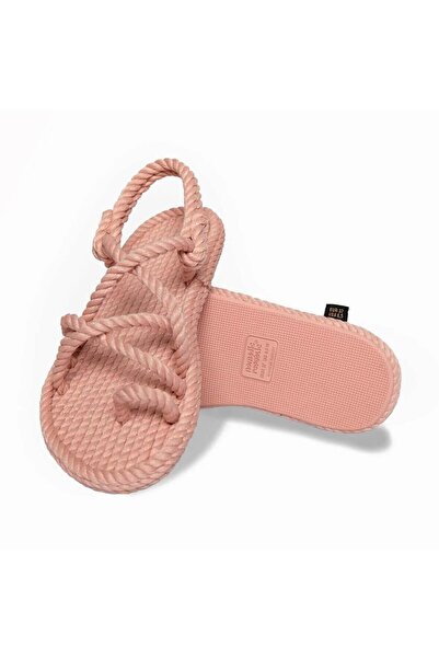 Nomadic Republic Pink Ibiza Rubber Sole Women's Rope Sandals