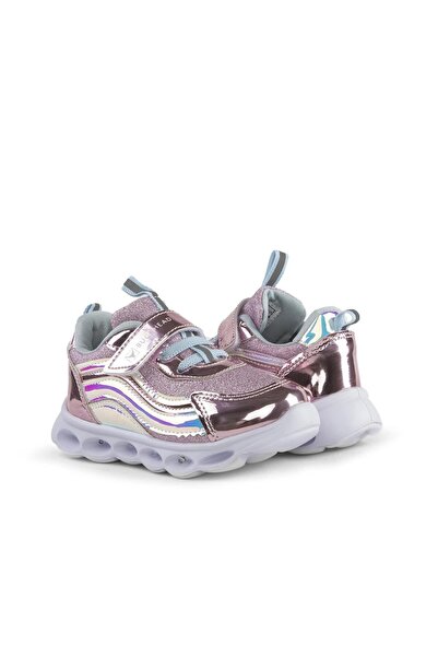 BUCKHEAD Trio Shiny Hologram Buck4246-N44 - Pink Children's Lighted Sneakers