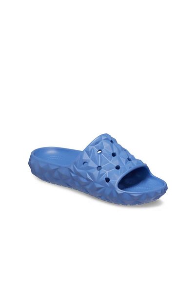 Crocs Papuci de damă Classic Geometric Slide V2 - Albastru