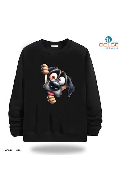 Gölge Store Διασκεδαστικό και χαριτωμένο - Χαριτωμένα αίθουσες φίλων με πόδια - Φούτερ Unisex Slimfit Crew Neck