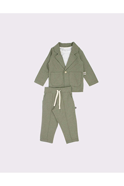 rg kidsstore Baby Boy 100% Linen Fabric Suit, 3-Piece Set_Rg327