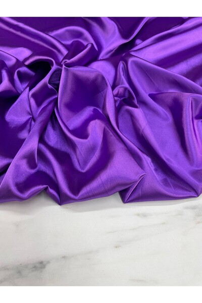 ipekkumaş Țesătură din satin de mătase mov uni