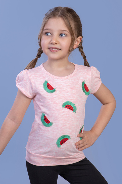 Toontoy Κοριτσίστικο μπλουζάκι με κεντημένο καρπούζι