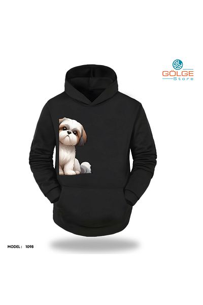 Gölge Store Сладки ситуации на приятели с лапи - Забавен и сладък унисекс суитшърт с качулка Slimfit