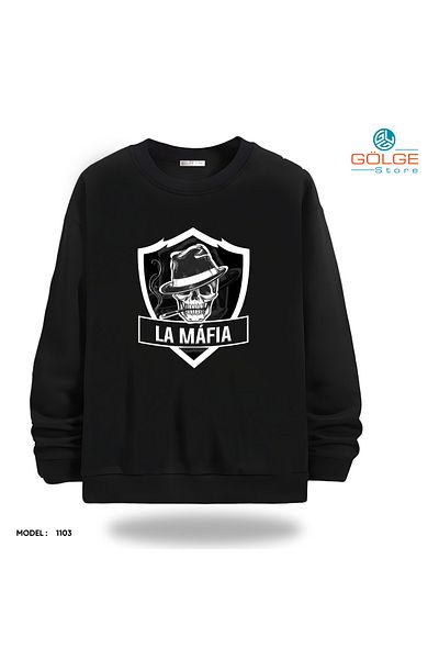Gölge Store Unisex Slimfit Crew Neck Streetwear Sweatshirt