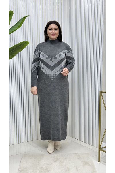 GK Πλεκτό φόρεμα με γιακά