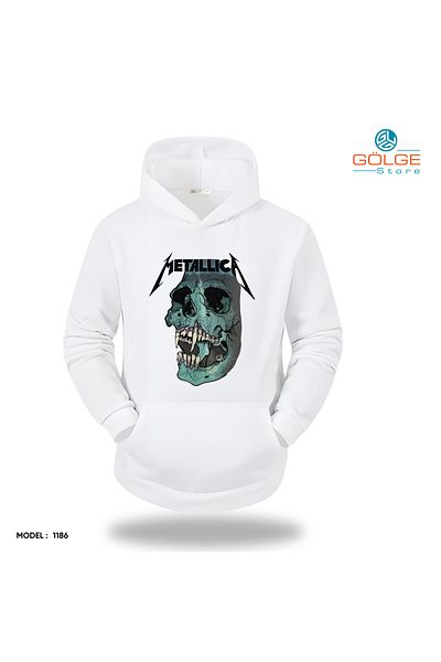 Gölge Store Infinite Rock Spirit: Metallica Image Sweatshirt Now in Stock |   Hooded Unisex Slimfit Sweatshirt