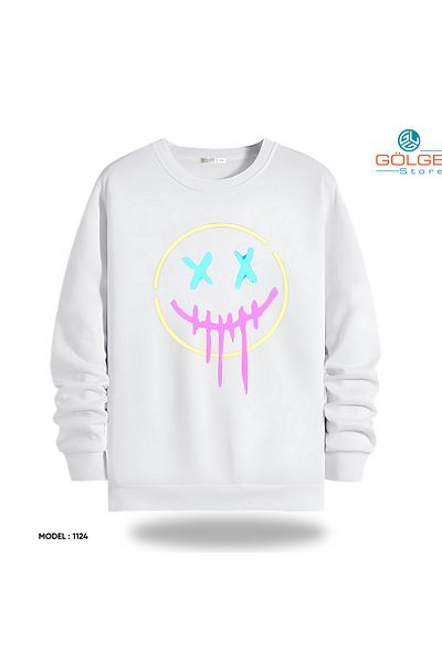 Gölge Store Unisex Slimfit Crew Neck Streetwear Sweatshirt