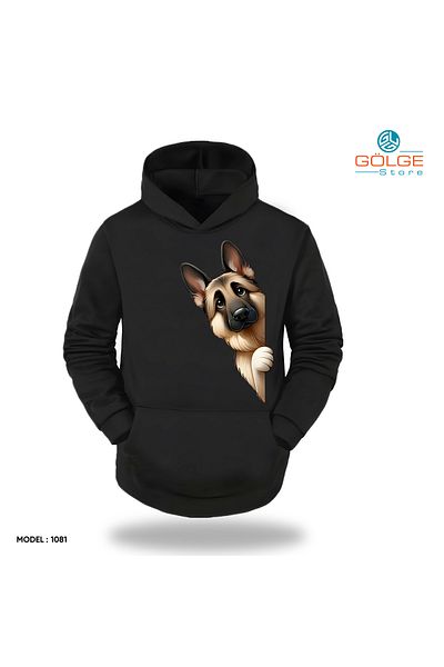 Gölge Store Cute Halls of Friends with Paws - Διασκεδαστικό και χαριτωμένο Unisex φούτερ με κουκούλα