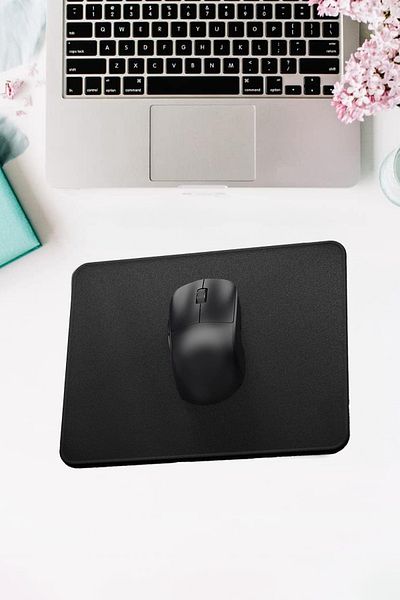 COZY SENSE لوحة ماوس سوداء مريحة مقاس 24 × 29 - وسادة ماوس صغيرة الحجم للوحة المفاتيح، وحصيرة مكتب منظم للمكتب والغرفة