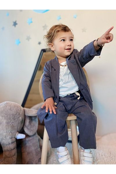 rg kidsstore Baby Linen 3-Piece Suit