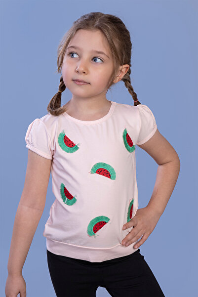 Toontoy Κοριτσίστικο μπλουζάκι με κεντημένο καρπούζι