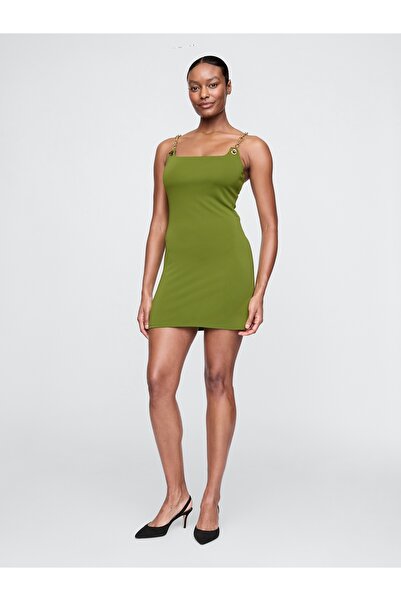 GAP Kadın Yeşil × Cult Gaia Chain Mini Slip Elbise
