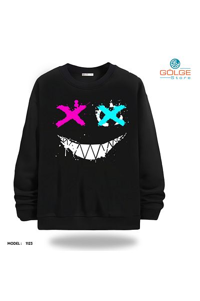 Gölge Store Unisex Slimfit Crew Neck Streetwear Sweatshirt