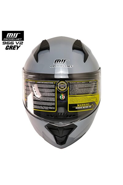 MTS -966-V2 ÇENE AÇILIR KASK (NARDO GRI)