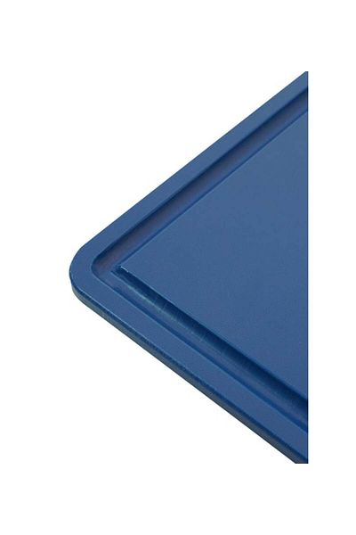 Türkay Blue Polyethylene Cutting Board with Handle-Groove, 32.5X26.5X1 Cm, Cutting Board 1237