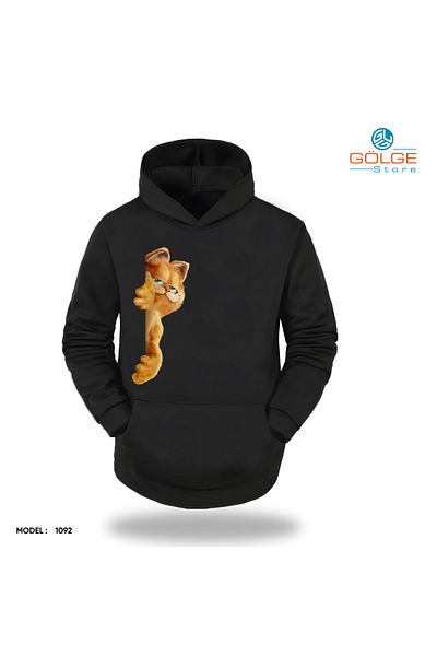 Gölge Store Сладки ситуации на приятели с лапи - Забавен и сладък унисекс суитшърт с качулка Slimfit