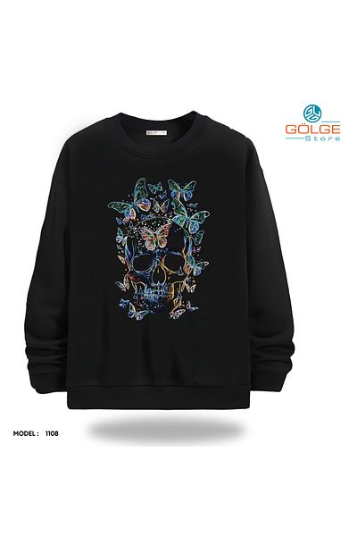 Gölge Store Unisex Slimfit Crew Neck Streetwear Sweatshirt