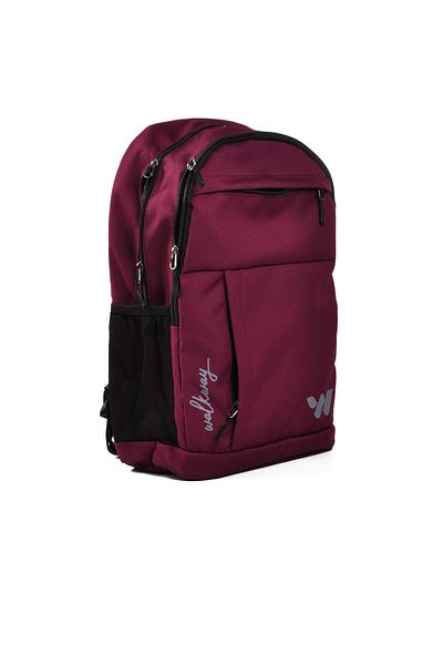 WALKWAY Claret Red Unisex School Bag