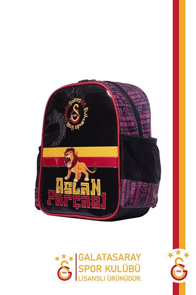 Galatasaray Unisex Γνήσιο Αθλητικό Παιδικό Σακίδιο πλάτης με άδεια Gs Lion Piece Bag